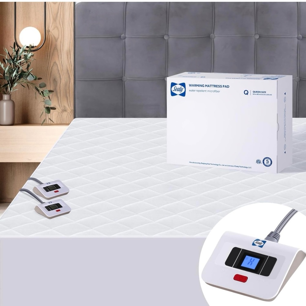 SOLD Sealy Heated Mattress Pad Queen Size 60x80in.